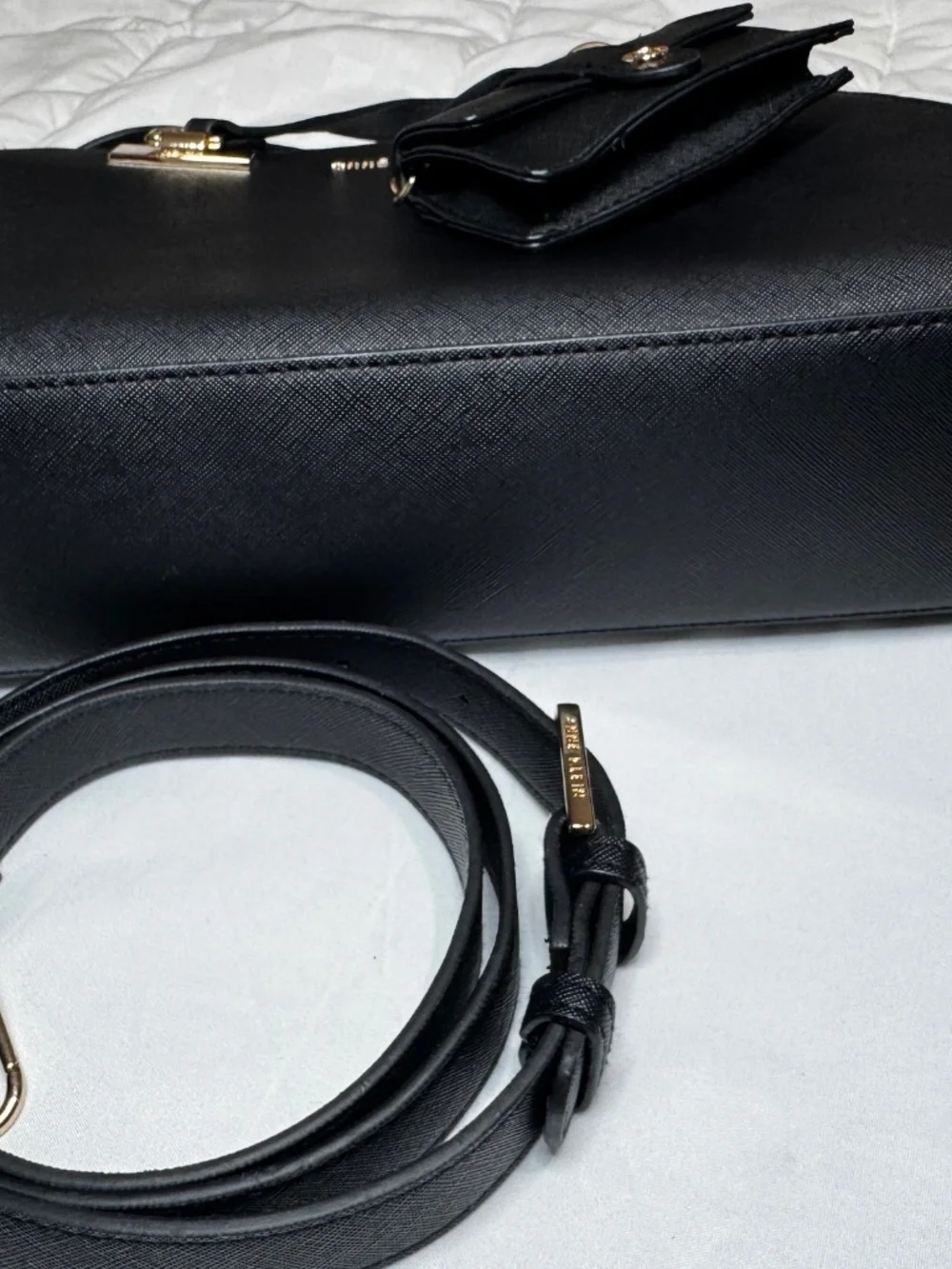 Ann Klein Black Sachet Purse with Mini Evening or Casual is Very Elegant